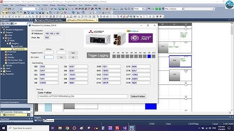 Mitsubishi FX5U & Visual Studio C# "PLC Trigger Logging"