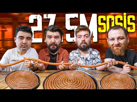 EN ACILI YEMEK KAPIŞMASI ! (27.5 Metre SOSİS)