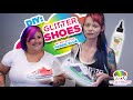 DIY: Glitter Shoes - Easy Method w/ Art Glitter Fabric Glue