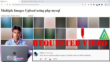 How to Upload Multiple Images in Php MySQL || PHP tutorial 2020