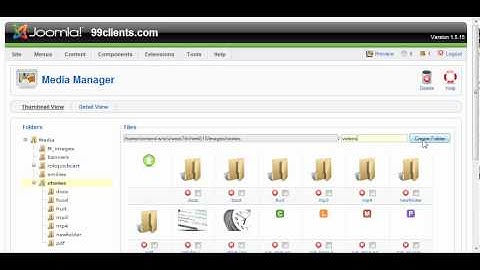 Joomla How To: How to organize files in the Joomla 1.5 Media Manager. www.MyJoomlaCast.com