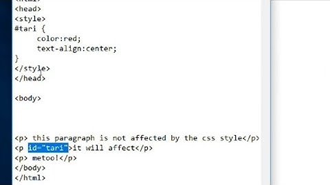 css id selector notepad (part-3) lesson 3