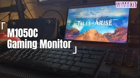 WIMAXIT 10.5" Ultra-thin Portable Monitor 100% sRGB Dual USB-C IPS Display for Steam Deck Console