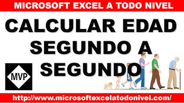 Calcular edad en tiempo real | Segundo a segundo en Excel