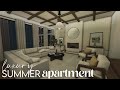 Bloxburg  luxury summer apartment  house build