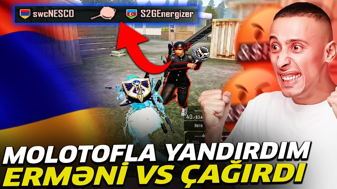 ERMƏNİNİ MOLOTOFLA BİTİRDİM VS ÇAĞIRDI /TAVA ATDI!! ÖZÜMDƏN ÇIXDIM!!😡😡