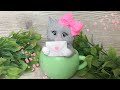 Мыловарение ❤️мастер-класс &quot;Кошечка в чашке&quot; ❤️DIY•soap