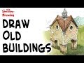 How to draw old buildings - a stone dovecote