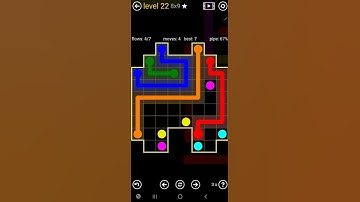 How To Solve Flow Free Inkblot Pack Level 22 8x9 Board Walk Through Solution Walkthrough