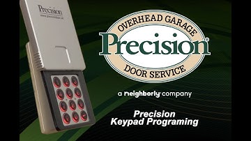 How To Program Precision Garage Door Key Pad Remote