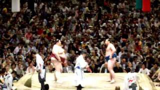 Sumo Natsu Bassho Day 14 Yamamotoyama vs Tochinoshin