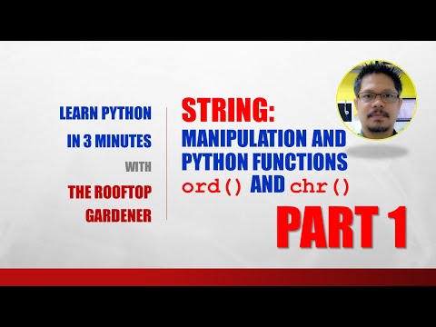 Python For Beginners in 3 Minutes | String Manipulation With Python ord() and chr() functions