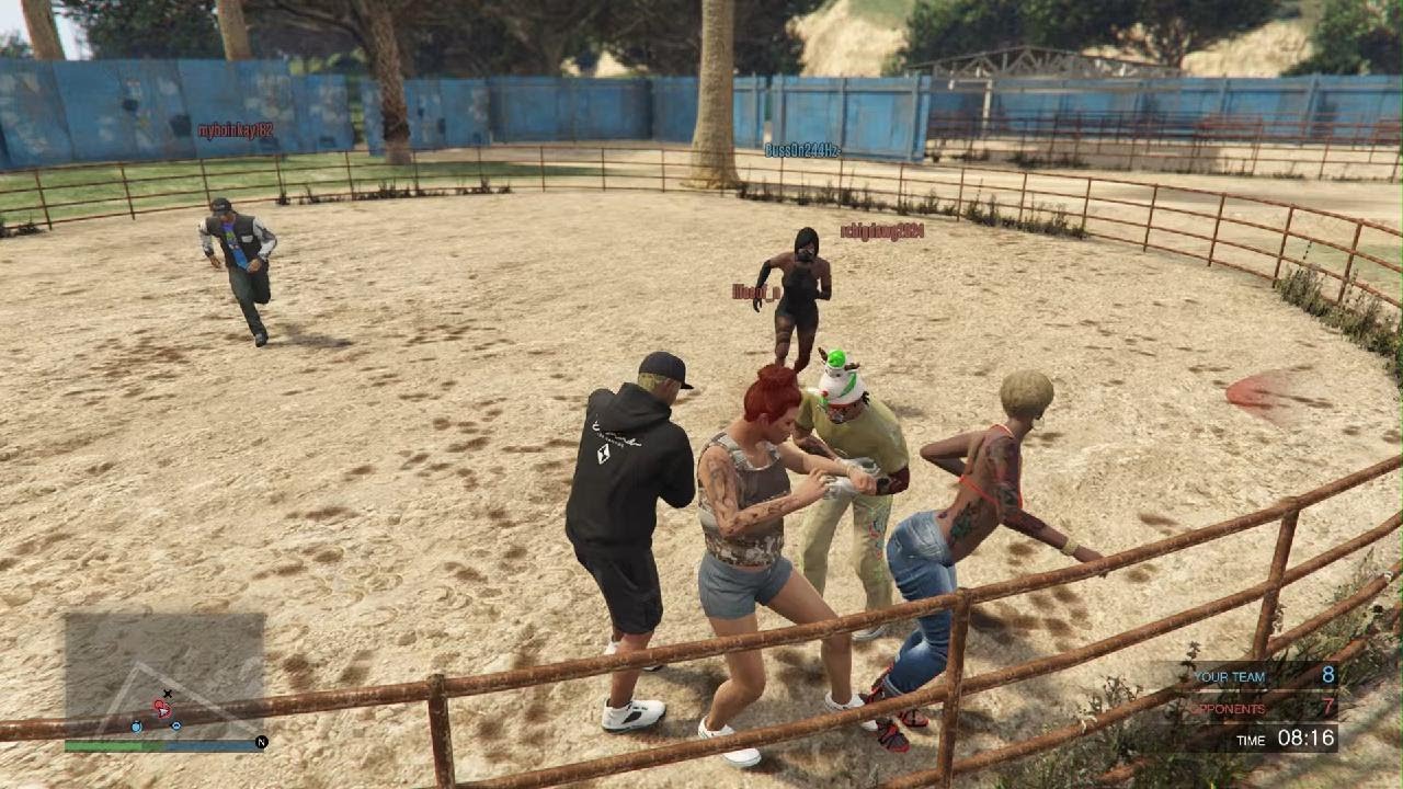 GTA V Let Go Ring Fight My Team Win