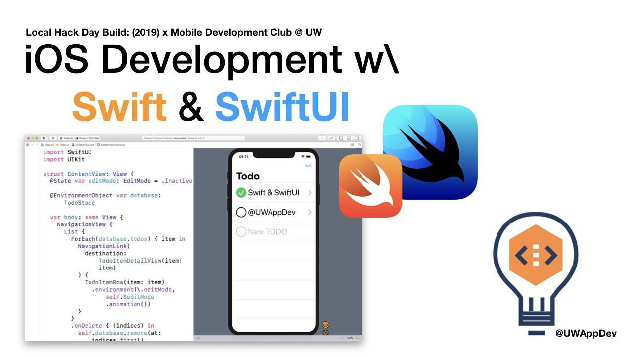 Intro to Swift & SwiftUI through Todo List App