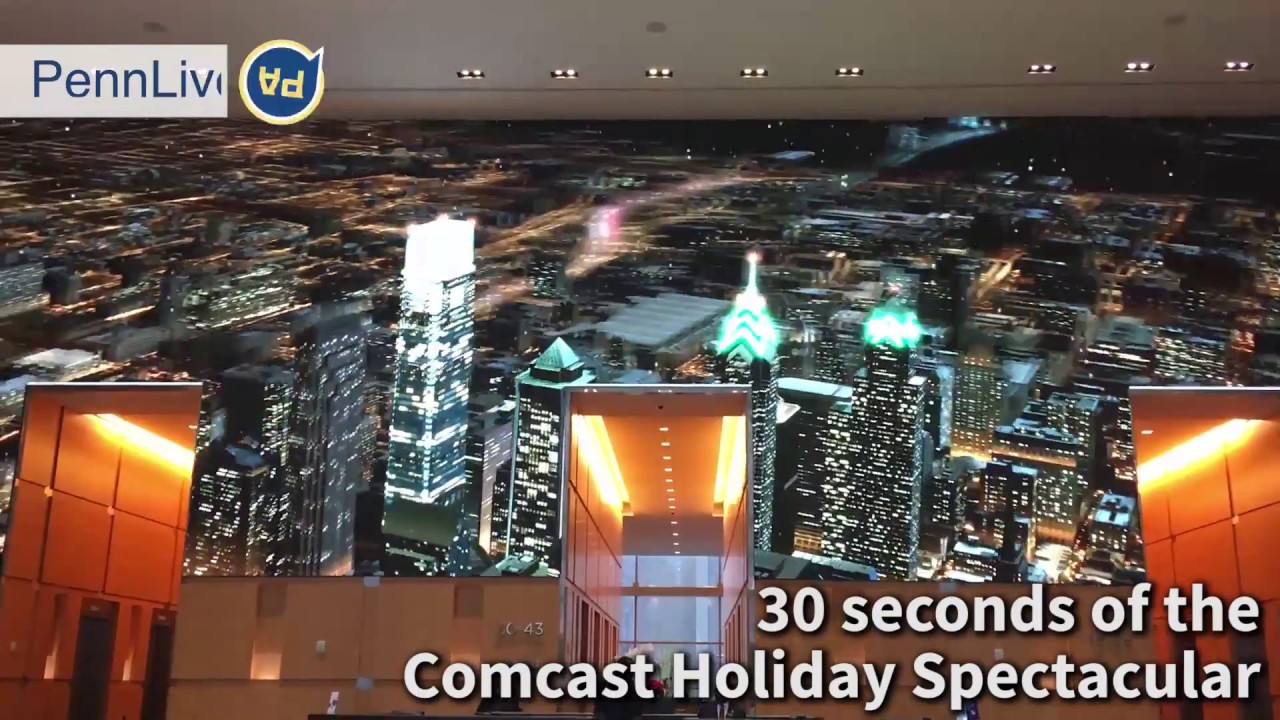 30 seconds of the Comcast Holiday Spectacular YouTube