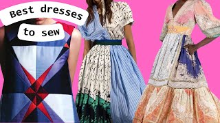20 of the best dresses to upcycle and sew (patchwork dresses inspiration)
