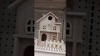 MICHAEL'S Craft Store WOOD AISLE miniature DOLLHOUSES & BIRDHOUSES that can be mini dollhouses!
