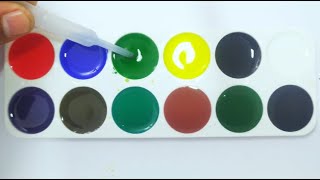 How to make 12 new colors? | #colormixing | #satisfying acrylic paint mixing | #colortheory |