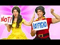 BELLE AND BEAST VS GASTON IN BOYFRIEND TAG. (From Beauty and the Beast) Totally TV