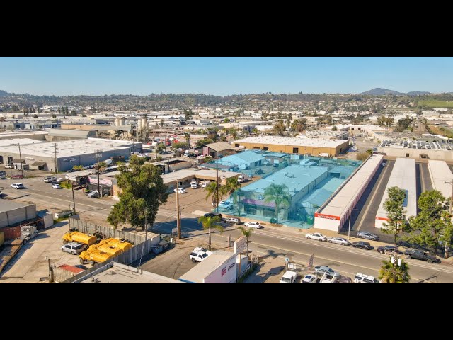 M-54 Zoned Industrial Building with Fenced Paved Yard Space FOR LEASE