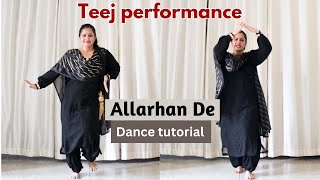 Dance tutorial on Allarhan De | Godday Godday Chaa | Nachhatar Gill