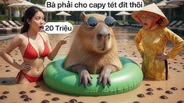 Capy lấy 20 triệu của Bà làm bể bơi Trà sữa chân trâu và cái kết 🤣 🤣 #viral #capybara