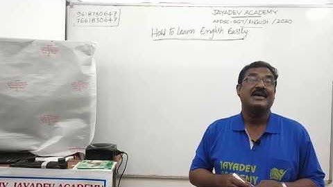 HOW TO LEARN ENGLISH EASILY PART-1 EXPLAINING BY T.BAJI SIR
