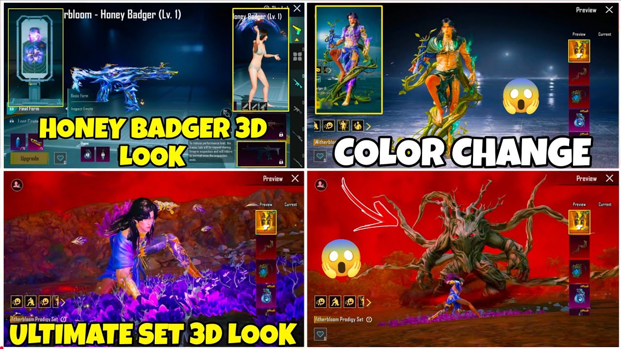🔴FINALLY NEXT ULTIMATE SET 3D LEAKS REVEAL &HONEY BADGER SKIN HIT EFFECT ENTRY EMOTE REVEAL 3D LOOK😱