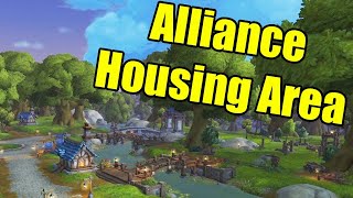 Exploring Founders Point - the Alliance Player Housing Neighborhood in WoW Midnight Alpha