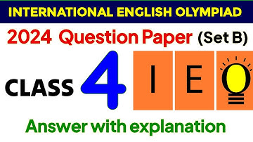 ENGLISH Olympiad class 4 | SOF IEO CLASS 4 | IEO OLYMPIAD CLASS 4 | IEO class 4 | #olympiad