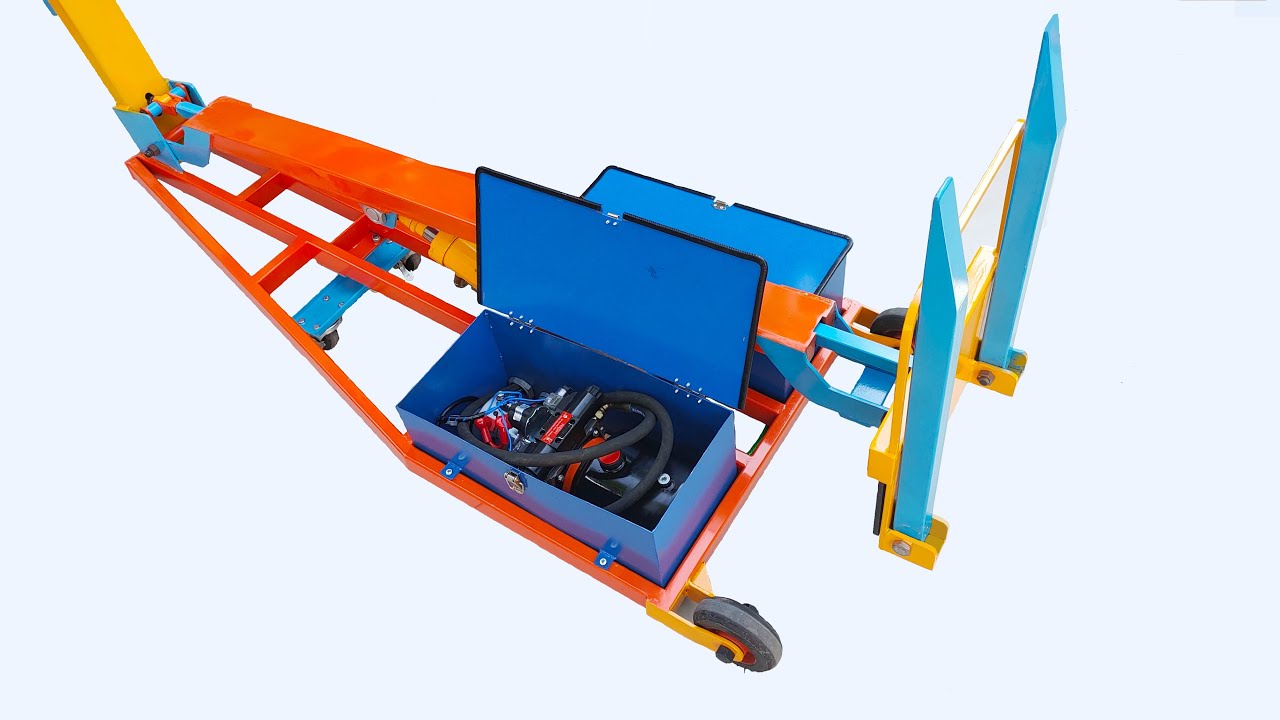 Make An Electric Crane Combine Forklift