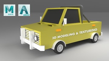 Make a Lowpoly Car in Maya | 3d Modeling for beginners #mayatutorial #autodeskmaya #trending