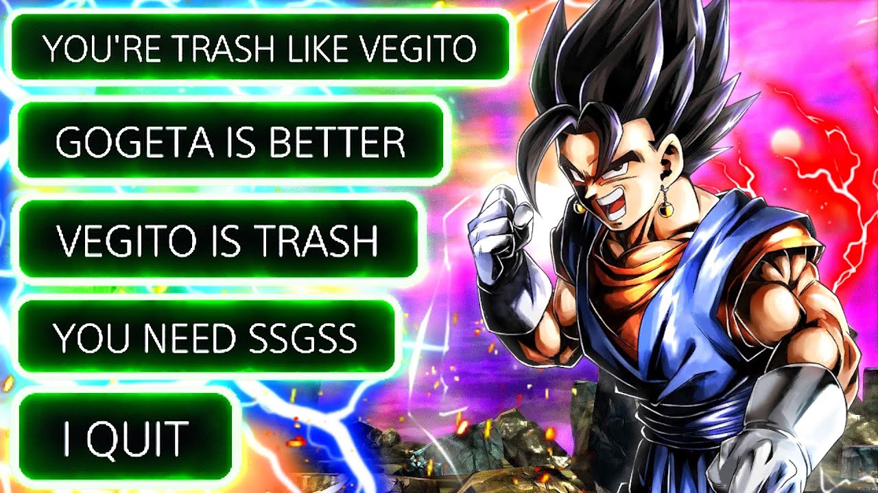 He Said He Can Beat Me With Base Gogeta. So I Used Base Vegito. He Lost ...