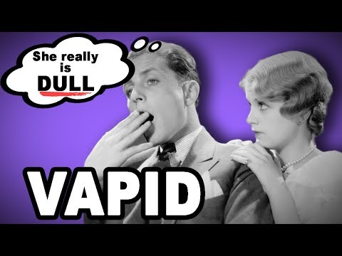 ? Learn English Words: VAPID - Meaning, Vocabulary with Pictures and Examples