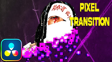 How to create the Digital Pixel Transition in DaVinci Resolve 18.5 Free