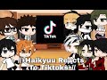 ||Haikyuu Reacts To Tiktoks||•Haikyuu•//Gacha club//