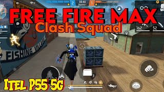 Gaming Test || Itel P55 5g Free Fire Max Clash squad