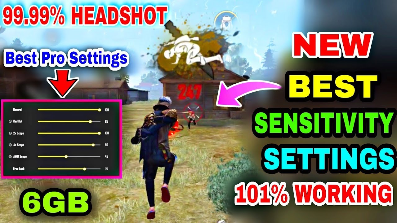 Free Fire Auto Headshot Trick 2021 Mobile and PC Sensitivity Total