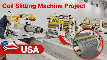 High Speed Slitting Line Project In USA | 1600MM Steel Coil Slitting Machine Running