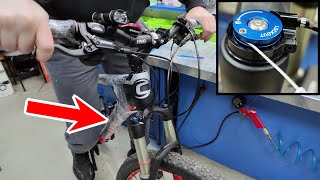 How to make a fork better. RockShox Remote Lockout Adjustment