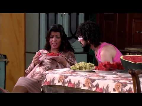 نونة المأذونة مشهد كوميدي للفنان رامي غيط وهبه عبد الحكيم انتى حامل في فريق كورة