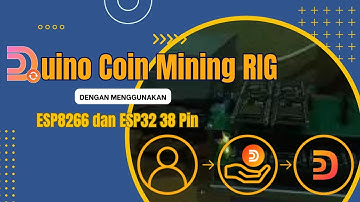 Duino Coin Mining RIG, dengan menggunakan ESP8266 dan ESP32 38 Pin