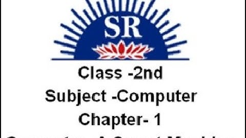 Class 2nd Subject Computer Chapter 1 🖥️Computer A Smart Machine