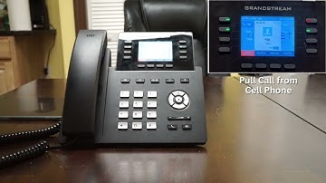 How to Pull Call from Cell Phone to a Grandstream GRP2624 Desktop Phone hosted by Vistanet