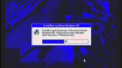 Windows 95 (OSR2, Czech) Floppy Install