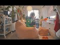 【3児のママ_賃貸・模様替えBefore・After|お気に入りインテリア紹介】IKEAショーケース・プロジェクター・LOOSYビーズソファ|マイホーム計画|#賃貸#模様替え#インテリア#vlogs