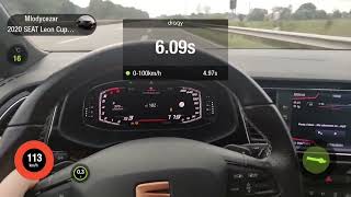 Seat Leon Cupra 300ST 4Drive DSG 7 OPF/GPF Launch Control 0-100kmh, 100-200kmh Dragy screenshot 2