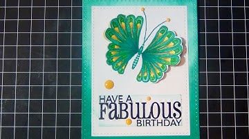 Clearly Besotted | Flight Of Fancy | Birthdday Card | Copic Markers & Distress Inks