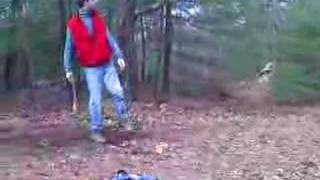 Devens Disc Golf: John on 5