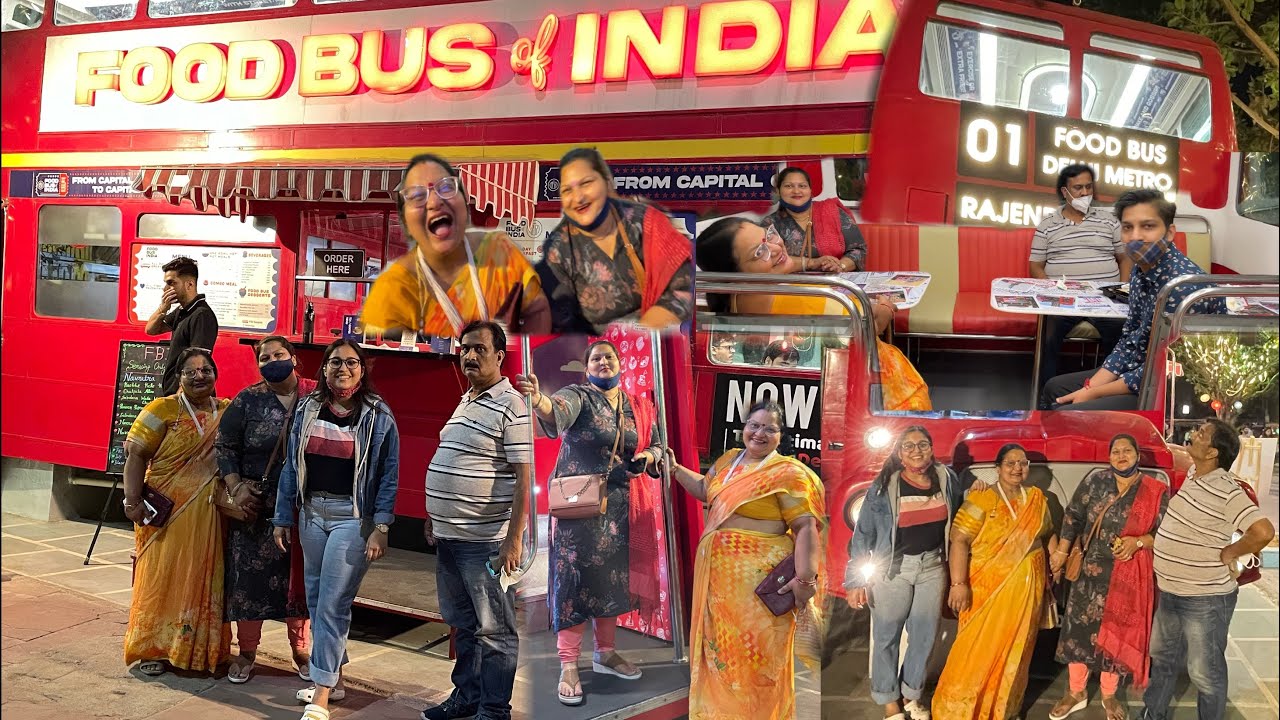 Food Bus Of India Rajendra Place Dinning In A Bus Place To Visit